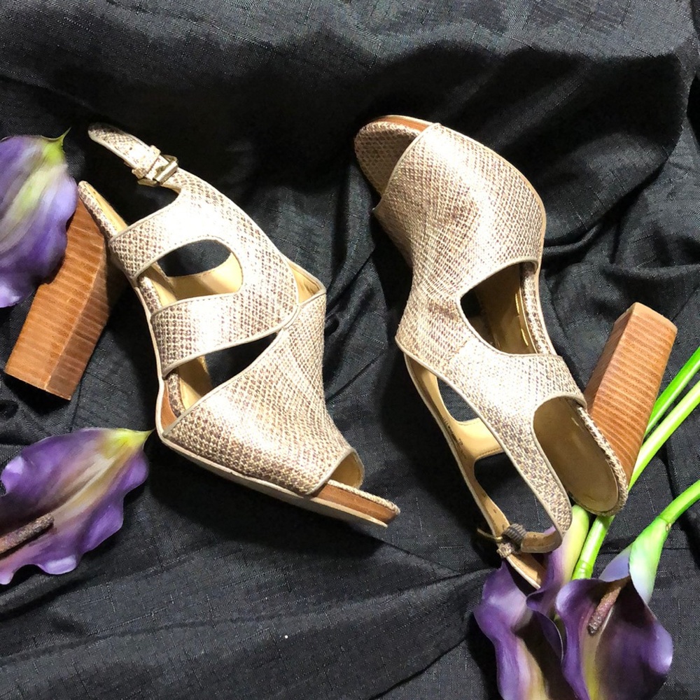 Nine West Snake Skin Sandals